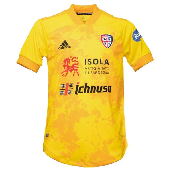 Tailandia Camiseta Cagliari Calcio Tercera Equipación 2020-2021 Amarillo